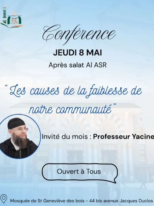 Les causes de la faiblesse de notre communauté 08 Mai 2025